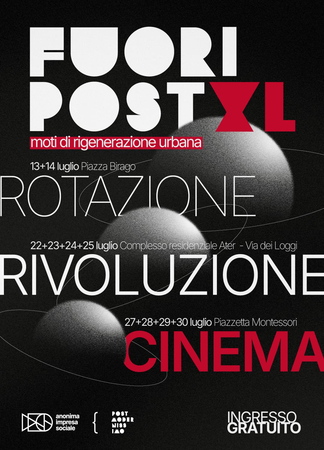 Fuori Post XL – Rotazione, Rivoluzione e Cinema